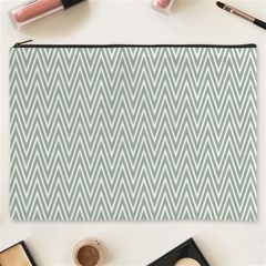 Vintage Pattern Chevron Cosmetic Bag (xxxl)  by Nexatart