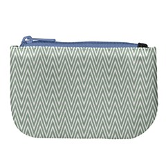 Vintage Pattern Chevron Large Coin Purse by Nexatart