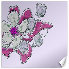 Bouquet Flowers Plant Purple Canvas 12  X 12   by Nexatart