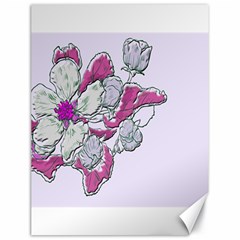 Bouquet Flowers Plant Purple Canvas 18  X 24   by Nexatart