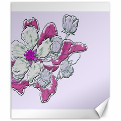 Bouquet Flowers Plant Purple Canvas 20  X 24   by Nexatart