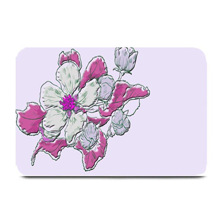 Bouquet Flowers Plant Purple Plate Mats