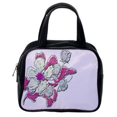 Bouquet Flowers Plant Purple Classic Handbags (one Side) by Nexatart