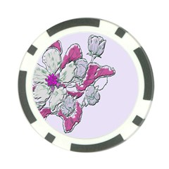 Bouquet Flowers Plant Purple Poker Chip Card Guard (10 Pack) by Nexatart