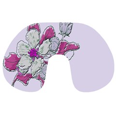 Bouquet Flowers Plant Purple Travel Neck Pillows by Nexatart