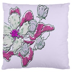 Bouquet Flowers Plant Purple Standard Flano Cushion Case (two Sides) by Nexatart