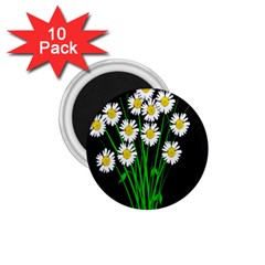 Bouquet Geese Flower Plant Blossom 1 75  Magnets (10 Pack)  by Nexatart