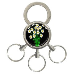 Bouquet Geese Flower Plant Blossom 3-ring Key Chains by Nexatart