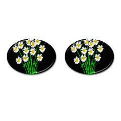 Bouquet Geese Flower Plant Blossom Cufflinks (oval) by Nexatart