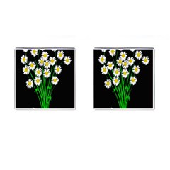 Bouquet Geese Flower Plant Blossom Cufflinks (square) by Nexatart