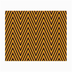 Chevron Brown Retro Vintage Small Glasses Cloth by Nexatart