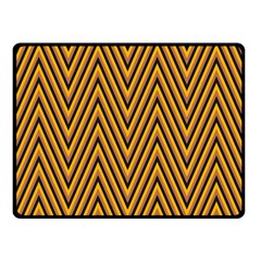 Chevron Brown Retro Vintage Double Sided Fleece Blanket (small)  by Nexatart