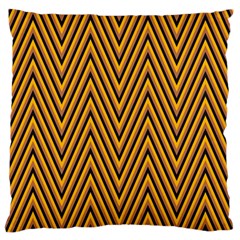 Chevron Brown Retro Vintage Standard Flano Cushion Case (two Sides) by Nexatart