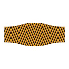 Chevron Brown Retro Vintage Stretchable Headband by Nexatart