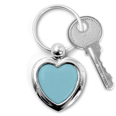 Blue Pattern Background Texture Key Chains (heart)  by Nexatart