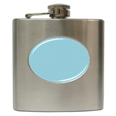 Blue Pattern Background Texture Hip Flask (6 Oz) by Nexatart