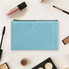 Blue Pattern Background Texture Cosmetic Bag (medium)  by Nexatart