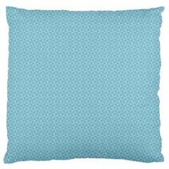 Blue Pattern Background Texture Large Flano Cushion Case (two Sides) by Nexatart