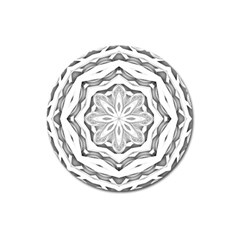 Mandala Pattern Floral Magnet 3  (round) by Nexatart