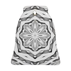 Mandala Pattern Floral Bell Ornament (two Sides) by Nexatart