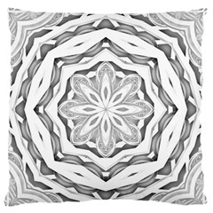 Mandala Pattern Floral Large Flano Cushion Case (one Side) by Nexatart