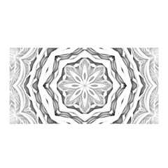 Mandala Pattern Floral Satin Wrap by Nexatart