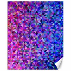 Triangle Tile Mosaic Pattern Canvas 16  X 20   by Nexatart