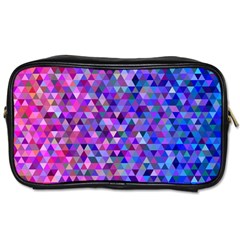 Triangle Tile Mosaic Pattern Toiletries Bags by Nexatart