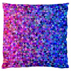 Triangle Tile Mosaic Pattern Large Flano Cushion Case (one Side) by Nexatart