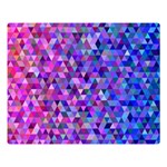 Triangle Tile Mosaic Pattern Double Sided Flano Blanket (Large)  80 x60  Blanket Front