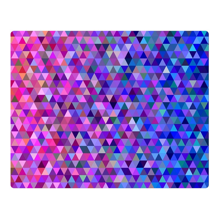 Triangle Tile Mosaic Pattern Double Sided Flano Blanket (Large) 