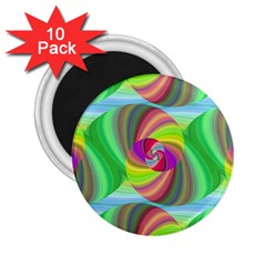 Seamless Pattern Twirl Spiral 2 25  Magnets (10 Pack)  by Nexatart