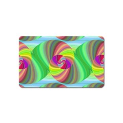 Seamless Pattern Twirl Spiral Magnet (name Card) by Nexatart