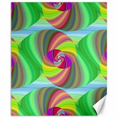 Seamless Pattern Twirl Spiral Canvas 8  X 10  by Nexatart