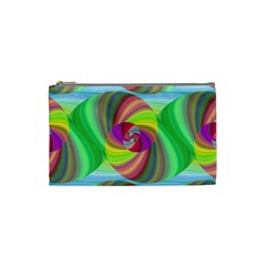 Seamless Pattern Twirl Spiral Cosmetic Bag (small)  by Nexatart