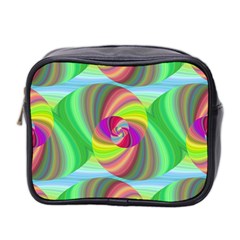 Seamless Pattern Twirl Spiral Mini Toiletries Bag 2-side by Nexatart