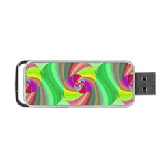 Seamless Pattern Twirl Spiral Portable Usb Flash (one Side) by Nexatart