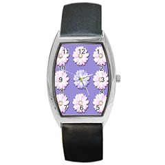 Daisy Flowers Wild Flowers Bloom Barrel Style Metal Watch by Nexatart