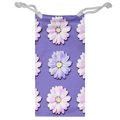 Daisy Flowers Wild Flowers Bloom Jewelry Bag by Nexatart