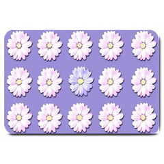 Daisy Flowers Wild Flowers Bloom Large Doormat  by Nexatart