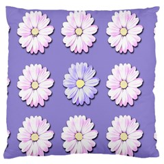 Daisy Flowers Wild Flowers Bloom Large Flano Cushion Case (two Sides) by Nexatart