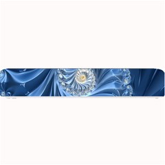 Blue Fractal Abstract Spiral Small Bar Mats by Nexatart