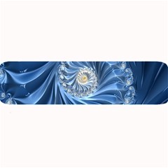 Blue Fractal Abstract Spiral Large Bar Mats by Nexatart