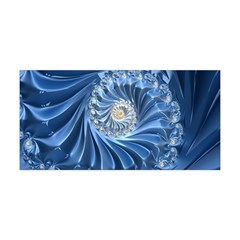 Blue Fractal Abstract Spiral Yoga Headband by Nexatart