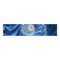 Blue Fractal Abstract Spiral Velvet Scrunchie by Nexatart