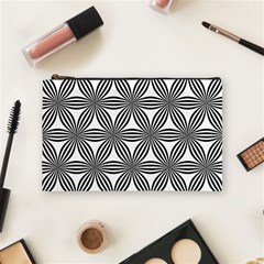 Seamless Pattern Repeat Line Cosmetic Bag (medium)  by Nexatart