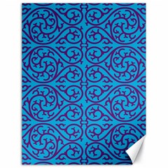 Monogram Blue Purple Background Canvas 18  X 24   by Nexatart