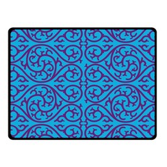 Monogram Blue Purple Background Fleece Blanket (small) by Nexatart