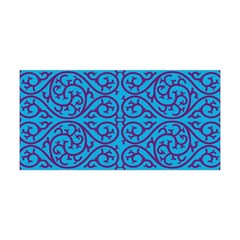 Monogram Blue Purple Background Yoga Headband by Nexatart