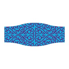 Monogram Blue Purple Background Stretchable Headband by Nexatart